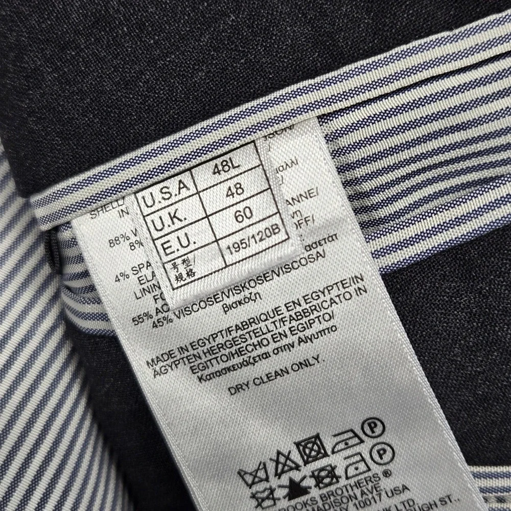 Brooks Brothers 48L Gray Wool Blazer‎ Madison Fit 2 Button Explorer Sport Coat